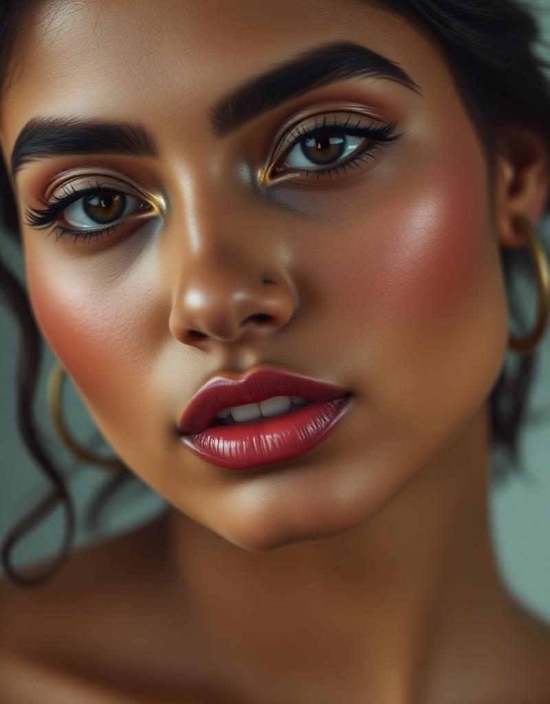 Editorial beauty close-up